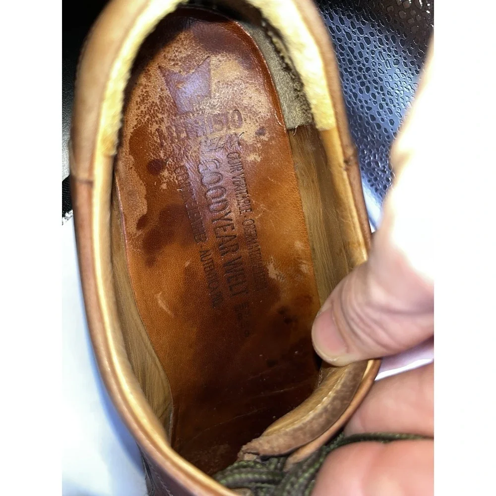 Mephisto Abel Welt Leather Oxfords‎ Shoes Mens Size 9 Brown Air Relax Goodyear